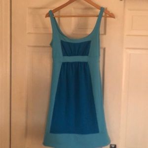 Susana Monaco colorblock blue dress sz M